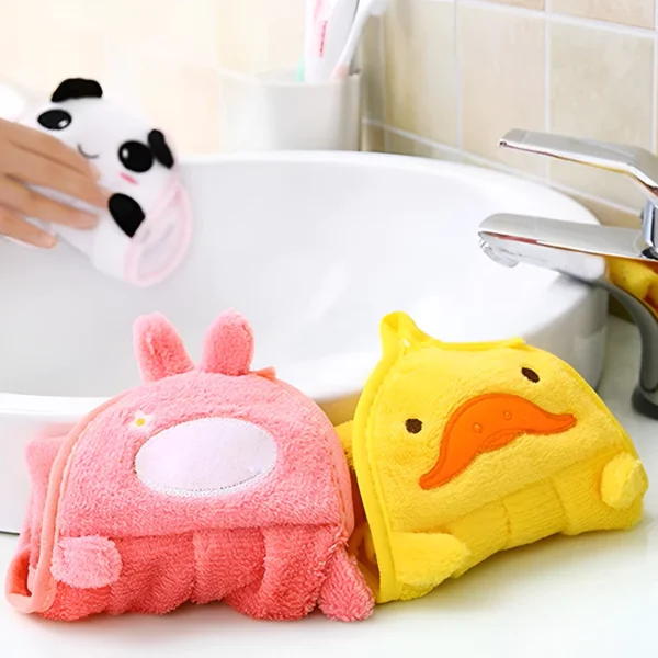 sg-11134201-81zu8-midyrih0y1hj1d.webp Microfiber Plush Towel Cartoon Thick Coral Velvet Absorbent Hanging Cleaning Cloth Tuala Tangan
