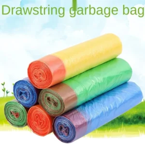 sg-11134202-23010-ns6lcihtyimvb8.webp Disposable Large Drawstring Garbage Bags Thick Plastic Baggie Trash Rubbish 45 x 50 cm Throw Away
