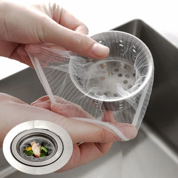 sg-11134202-7qvdo-ljgnu0e9qiy32c.webp 100pcs Disposable Kitchen Sink Filter Bags Fine Mesh Colanders Strainers Elastics Drain Covers
