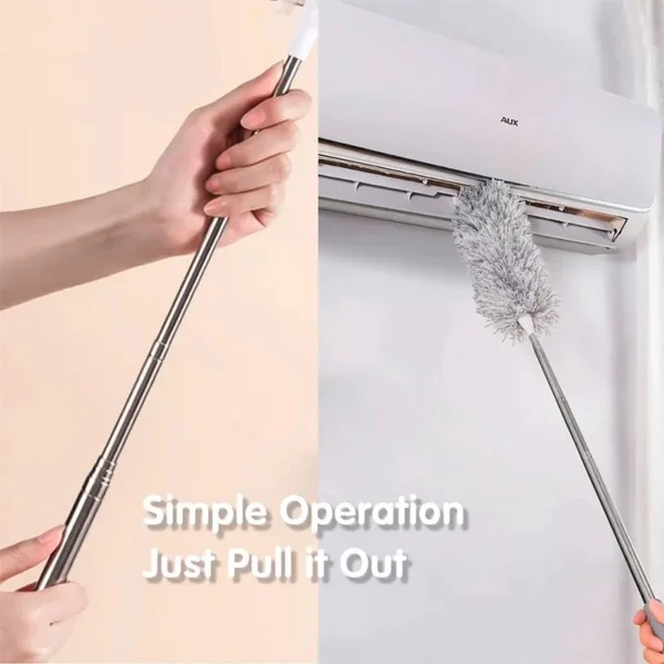 sg-11134202-7qvfv-lgj55tgbkreof9.webp 4 In 1 Microfiber Duster Set Extra Long Handle 280cm Ceiling Fan Wall Corner Bendable Brush Cleaner